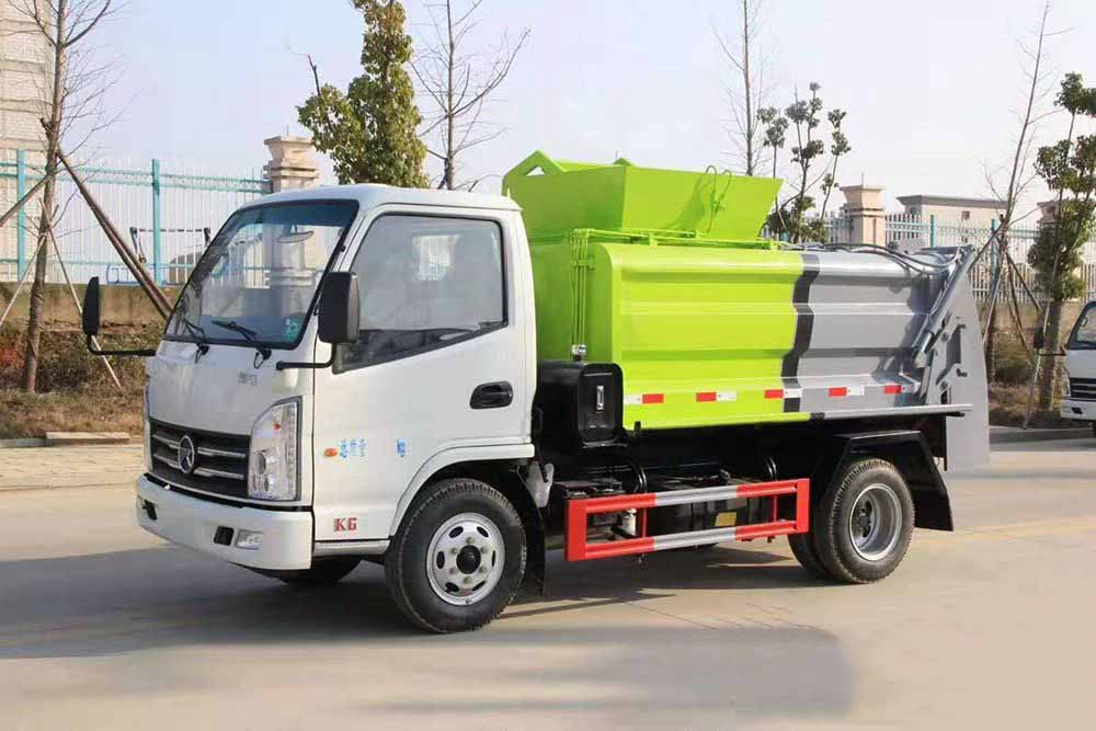 國六凱馬藍牌4方餐廚垃圾車 國六凱馬藍牌4方餐廚垃圾車