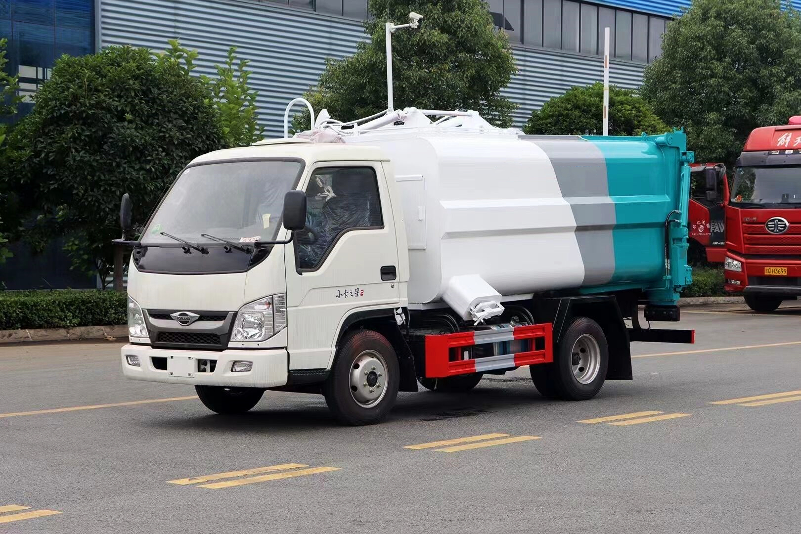 國六福田小卡4方掛桶垃圾車 國六福田小卡4方掛桶垃圾車